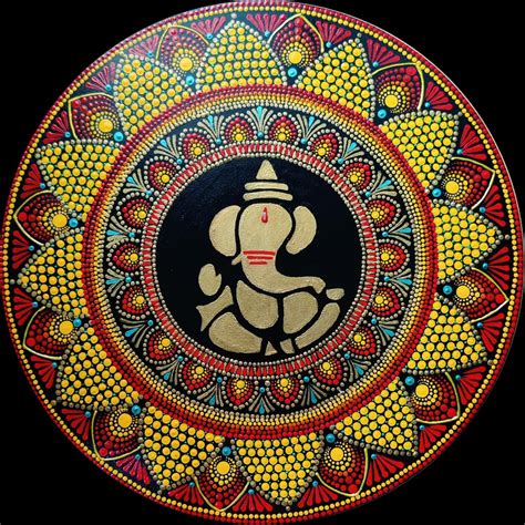 The Turban Lady - Mandala Art (Size A4) - International Indian Folk Art ...