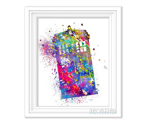 TARDIS Art Print Doctor Who Art Print Doctor Who TARDIS | Etsy