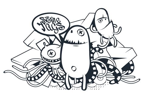 Graffiti Doodle Art 334505 Vector Art at Vecteezy