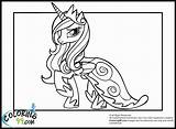 Princess Cadence Printable Coloring Page Pages sketch template