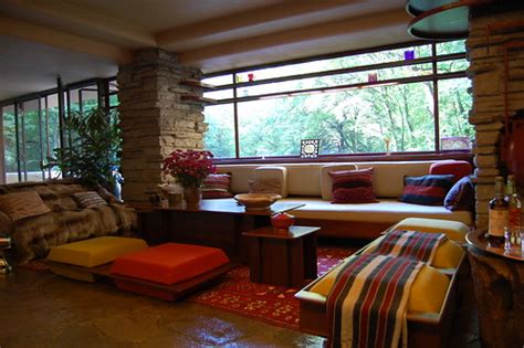 Fallingwater living room | Library Fashionista | Flickr