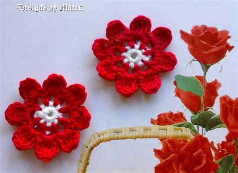 8 Petal Flower Crochet Pattern | Cool Crochet Patterns For Holidays