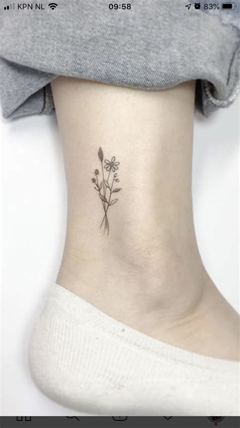 Top more than 70 small flower ankle tattoos - in.coedo.com.vn