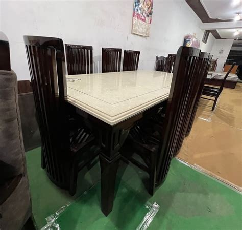 8 Seater Wooden Dining Table Set at Rs 66000/set in Kurukshetra | ID ...