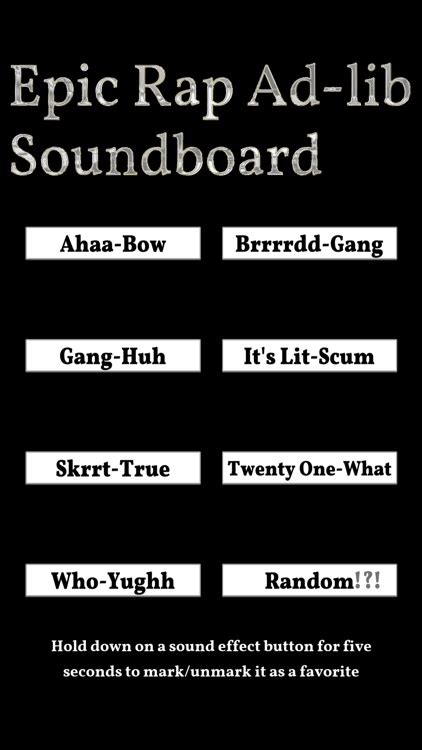 Epic Rap Ad-libs Soundboard by Avrin Ross