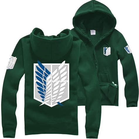 Attack on titan anime hoodies freedom wings cool daily wear sweatshirts ac389-in Hoodies ...