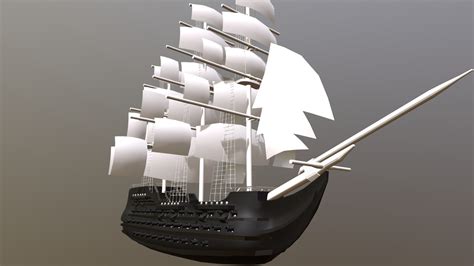 Man O War Ship Model