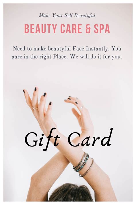 Beauty Care & Spa gift card was my first real love. | Spa gift card, Beauty care, Gift card