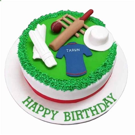 Cricket Bat And Ball Cake