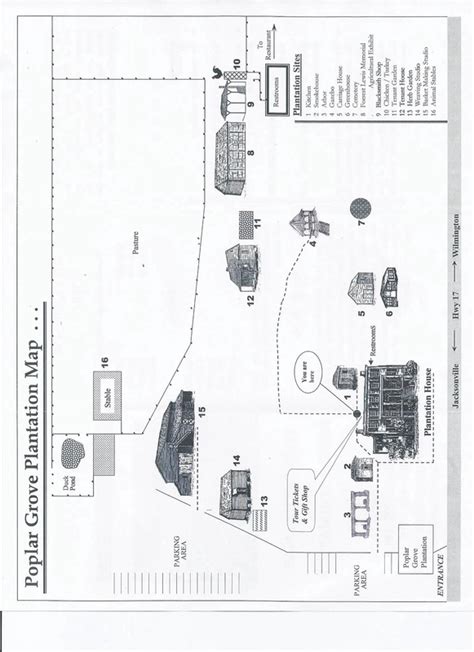 Map of Poplar Grove Plantation - Poplar Grove Plantation Math Trail