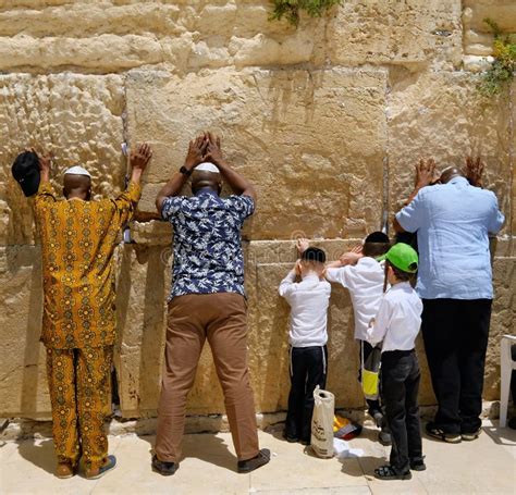 Israel. Jerusalem. Western Wall. Prayer at the Western Wall. Israel is ...