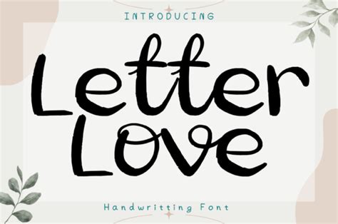 Letter Love Font by AchiArt · Creative Fabrica