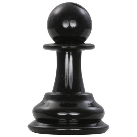 Giant Chess Piece 4 Inch Dark Plastic Pawn | MegaChess