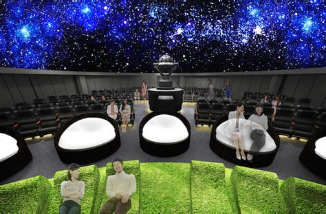 Tokyo planetarium develops “grass lawn” and “cloud” seats for gazing at ...