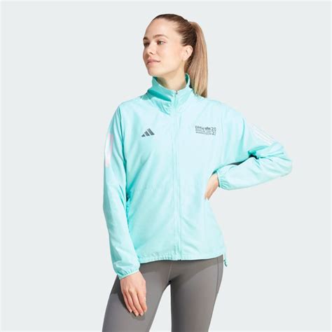 adidas BMW BERLIN-MARATHON 2023 Legends Jacket - Turquoise | adidas UK