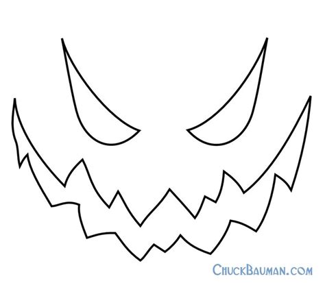 jack-o-lantern face | Jack skellington pumpkin carving, Pumpkin carving stencils templates ...