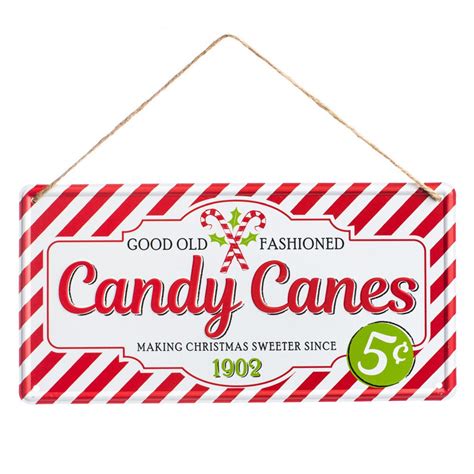 12 Christmas Sign-candy Cane Sign-candy Cane - Etsy