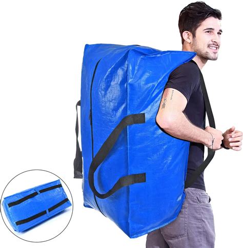 Heavy Duty Extra Large Storage Bags,Xl Blue Moving Bags Totes With ...