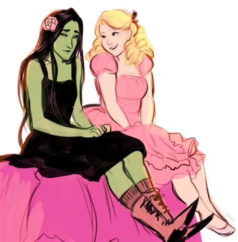 Glinda and Elphaba - Wicked Fan Art (37828029) - Fanpop