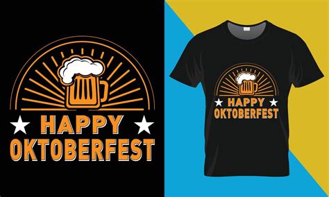 Oktoberfest typography t-shirt design, Happy Oktoberfest 22822263 Vector Art at Vecteezy