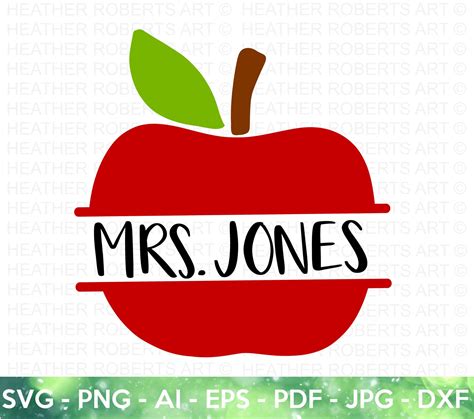 Split Monogram svg , Teacher Monogram svg Back to school svg Teacher SVG Monogram svg Apple ...