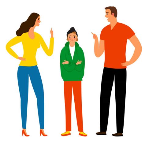 Parent And Teenager Talking Illustrations, Royalty-Free Vector Graphics ...