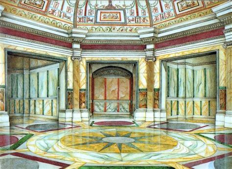 Capitolium friends share this magnificent illustration of the Domus Aurea of Nero in Rome ...