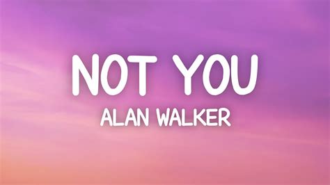 Alan Walker - Not You (Lyrics) ft. Emma Steinbakken - YouTube Music