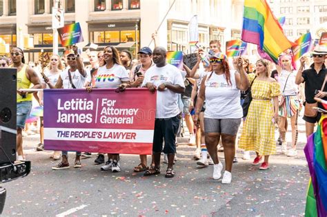 New York City Attorney General Letitia James at NYC LGBT Pride Parade ...