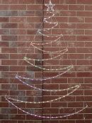 Multi Colour Digital LED Hanging Christmas Tree & Star Light Display ...