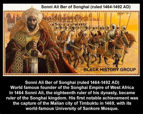 Sonni Ali Ber of Songhai | Black history, African royalty, African history