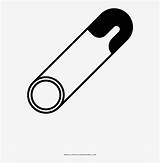 Safety Pin Coloring Page sketch template