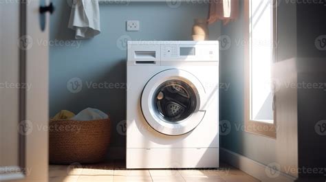 Modern Laundry Room, Stylish Furniture and Advanced Appliances ...