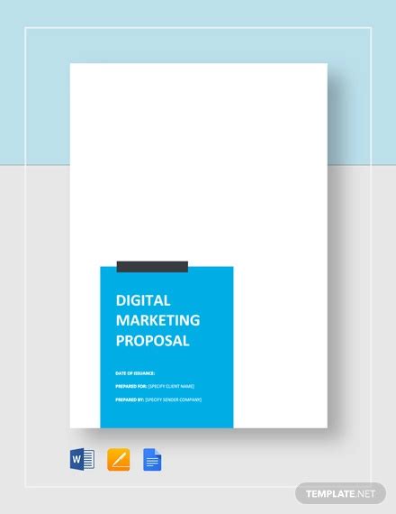 5+ Digital Marketing Proposal Templates - Word, Pages