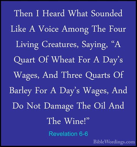 Revelation 6 - Holy Bible English - BibleWordings.com