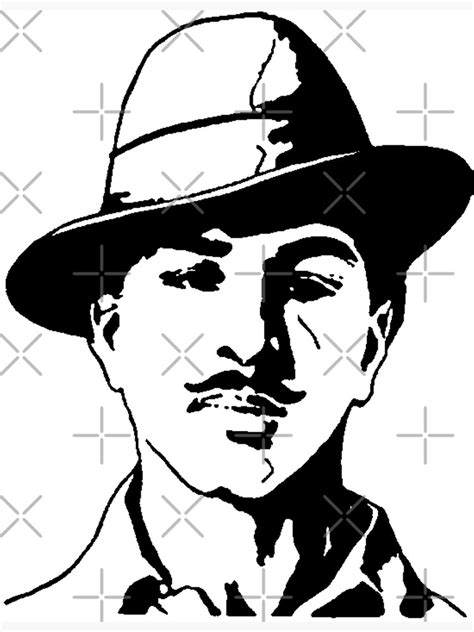 "Bhagat Singh Sketch" Sticker by shabzdesigns | Redbubble