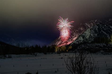 Aspen Mountain Fire Works Photograph by Darren Bridges - Fine Art America