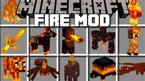 Minecraft FIRE MOD / SURVIVE AGAINST FIRE MOBS WITH FIRE ARMOR AND WEAPONS!! Minecraft - YouTube