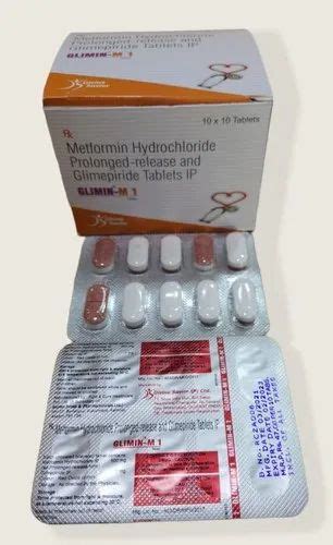 Glimepiride And Metformin Hcl Tablets at Rs 47/stripe | Metformin ...