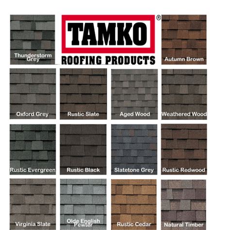 Tamko-shingle-colors2 - American Standard Roofing