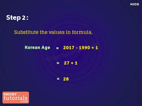 Vueltas y vueltas Tibio en progreso calculate your korean age cinta ...