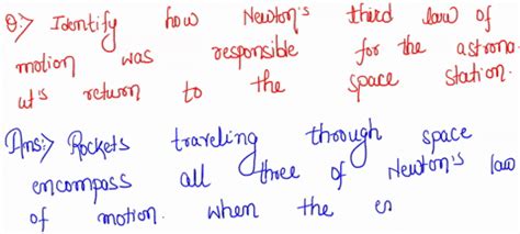 SOLVED: How can Newton's third law describe the forces affecting a rocket as it descends to ...