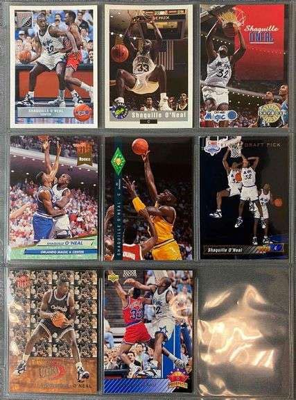 8 - Shaquille O’Neal Rookie Cards - Matthew Bullock Auctioneers