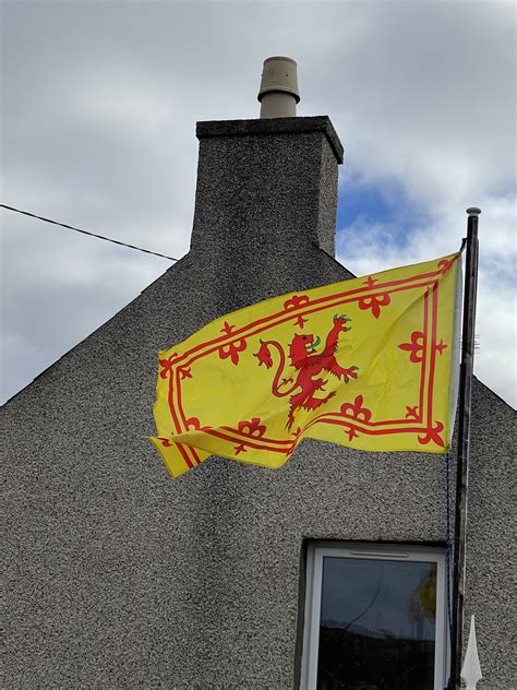 Royal Banner of Scotland on the Isle of Lewis. : r/vexillology