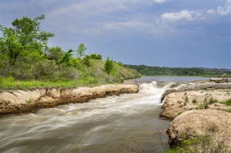 Norden Chute on Niobrara River, Nebraska Stock Image - Image of ...