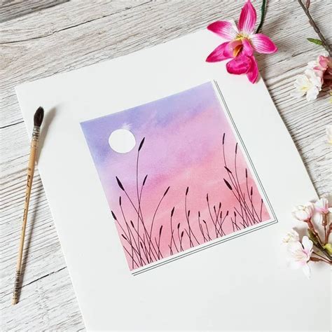 Aquarell, Sonnenuntergang - #aquarell #sonnenuntergang - #new # ...