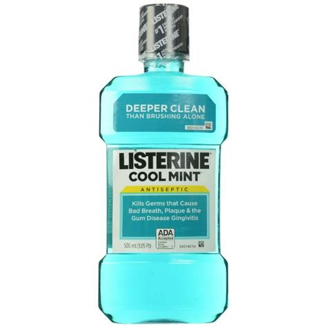 Listerine Cool Mint 500 mL (Pack of 2) - Walmart.com - Walmart.com