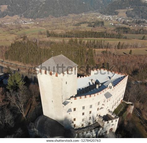 Lienz Castle Aerial View Winter Austria Stock Photo 1278420763 ...