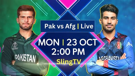 How To Watch Pakistan Vs Afghanistan Live ICC Cricket World Cup 2023 In USA?