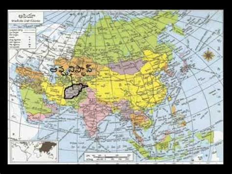 Asia Latitude And Longitude Map